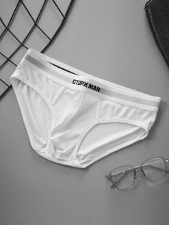 2-Pack Men's Threaded Design Breathable Comfort Low-Rise Thin U-convex Briefs(Mens Threaded Design Breathable Comfort Low Rise Thin U Convex Briefs) -Mr Saker 1 5 a2a9fb9a 5aa1 4ce7 9714 5772213c7568