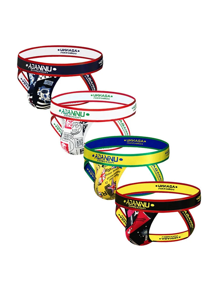 3-pack Men's Low-rise Wide-hem Elastic Printed Hip-baring Thongs(3 Pack Mens Low Rise Wide Hem Elastic Printed Hip Baring Thongs) 18 3-pack Men's Low-rise Wide-hem Elastic Printed Hip-baring Thongs(3 Pack Mens Low Rise Wide Hem Elastic Printed Hip Baring Thongs) - Image 18