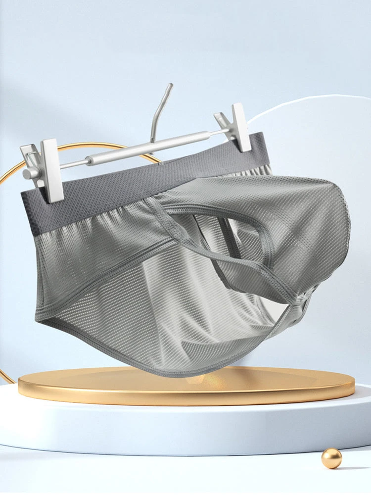 3 Pack Men's Ultra-Soft Breathable Mesh Ice Silk Briefs(3 Pack Mens Ultra Soft Breathable Mesh Ice Silk Briefs) 4 3 Pack Men's Ultra-Soft Breathable Mesh Ice Silk Briefs(3 Pack Mens Ultra Soft Breathable Mesh Ice Silk Briefs) - Image 4