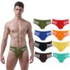 3 Pack Men's Mid-Rise Cotton Striped Briefs(4 Pack Mens Mid Rise Cotton Striped Briefs)