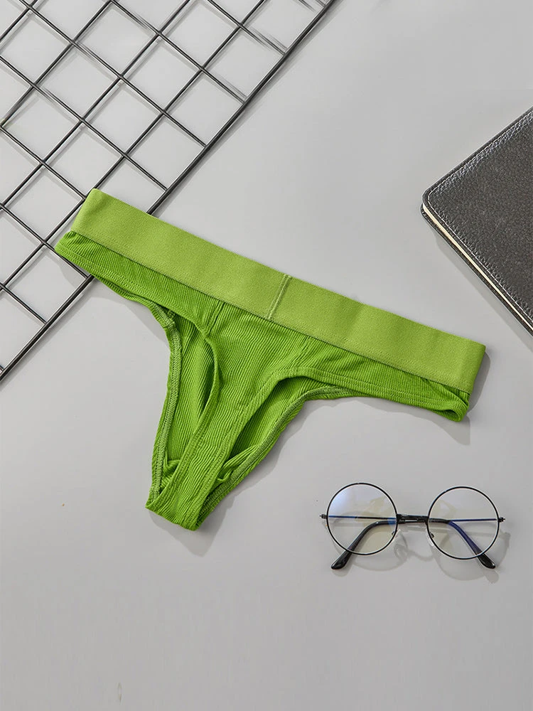 2 Pack Men's Ribbed Butt-Lifting U-Pouch Sexy Thong(2 Pack Mens Ribbed Butt Lifting U Pouch Sexy Thong) 2 2 Pack Men's Ribbed Butt-Lifting U-Pouch Sexy Thong(2 Pack Mens Ribbed Butt Lifting U Pouch Sexy Thong) - Image 2