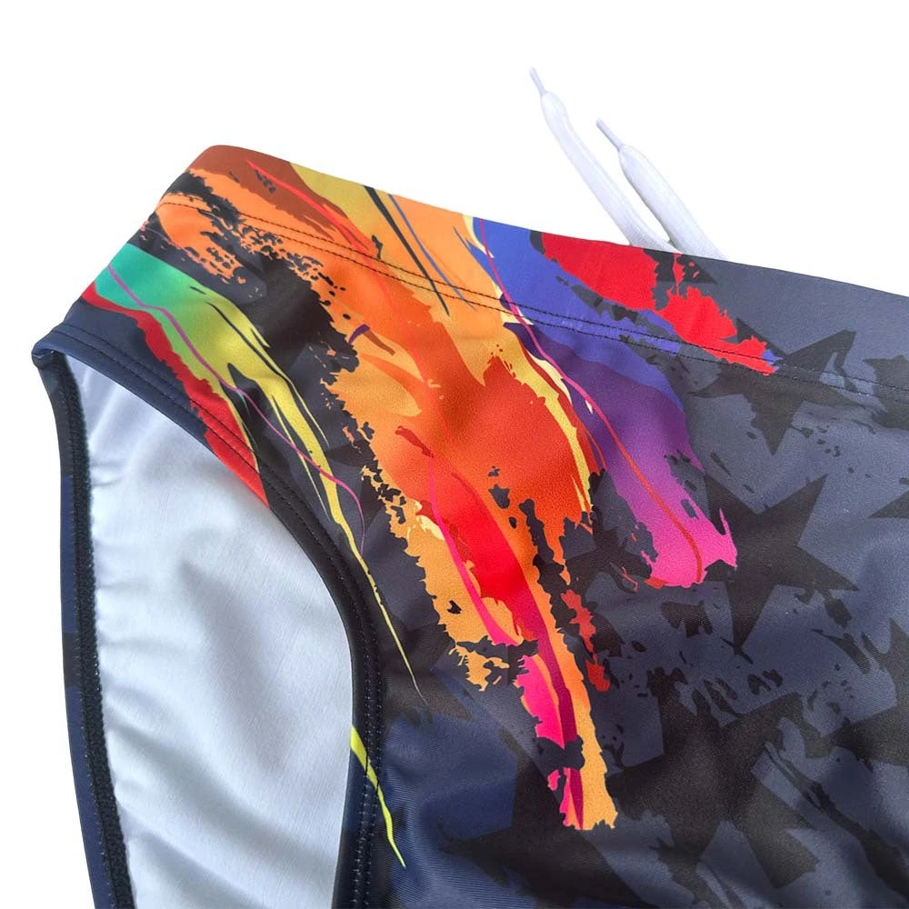 Men's Youth Training Fashion Print Swim Brief(Mens Youth Training Fashion Print Swim Brief) 9 Men's Youth Training Fashion Print Swim Brief(Mens Youth Training Fashion Print Swim Brief) - Image 9