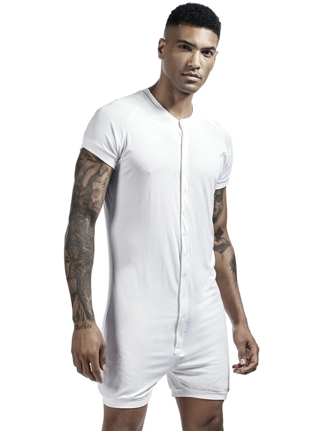 Men's Sexy Short Sleeve Onesie Loungewear(Mens Sexy Short Sleeve Onesie Loungewear) 7 Men's Sexy Short Sleeve Onesie Loungewear(Mens Sexy Short Sleeve Onesie Loungewear) - Image 7