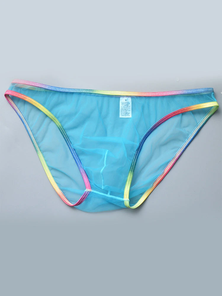 3-pack Men's Ultra-sheer Rainbow-edge Mesh Briefs(3 Pack Mens Ultra Sheer Rainbow Edge Mesh Briefs) 11 3-pack Men's Ultra-sheer Rainbow-edge Mesh Briefs(3 Pack Mens Ultra Sheer Rainbow Edge Mesh Briefs) - Image 11