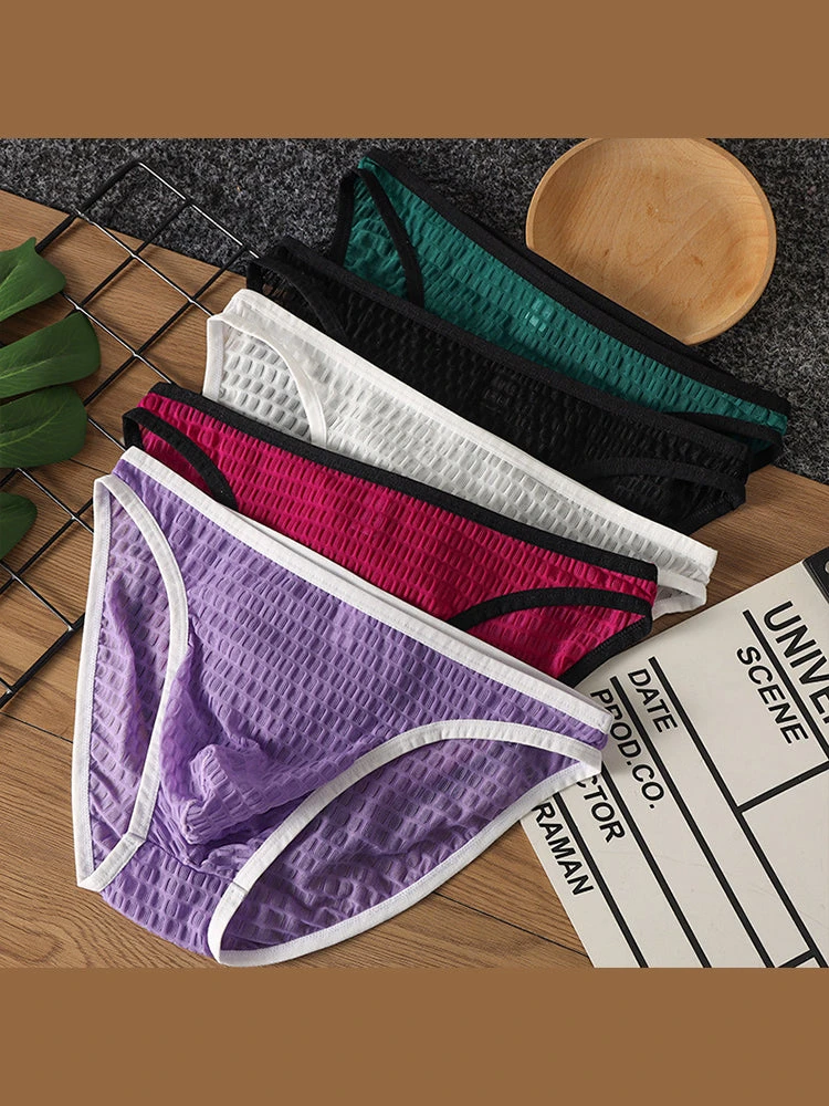 2 Pack Men's Solid-Color Checkered Briefs(2 Pack Mens Solid Color Checkered Briefs) 1 2 Pack Men's Solid-Color Checkered Briefs(2 Pack Mens Solid Color Checkered Briefs)