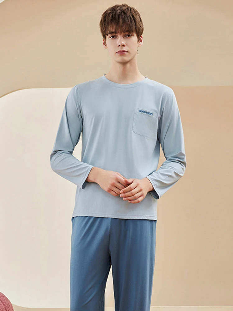 Comfortable Modal Cotton Long Sleeve Couple Pajama Set(Comfortable Modal Cotton Long Sleeve Couple Pajama Set) 7 Comfortable Modal Cotton Long Sleeve Couple Pajama Set(Comfortable Modal Cotton Long Sleeve Couple Pajama Set) - Image 7