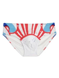 Men’s Trendy Swim Beach Briefs With Built-in Cup(Men S Trendy Swim Beach Briefs With Built In Cup)