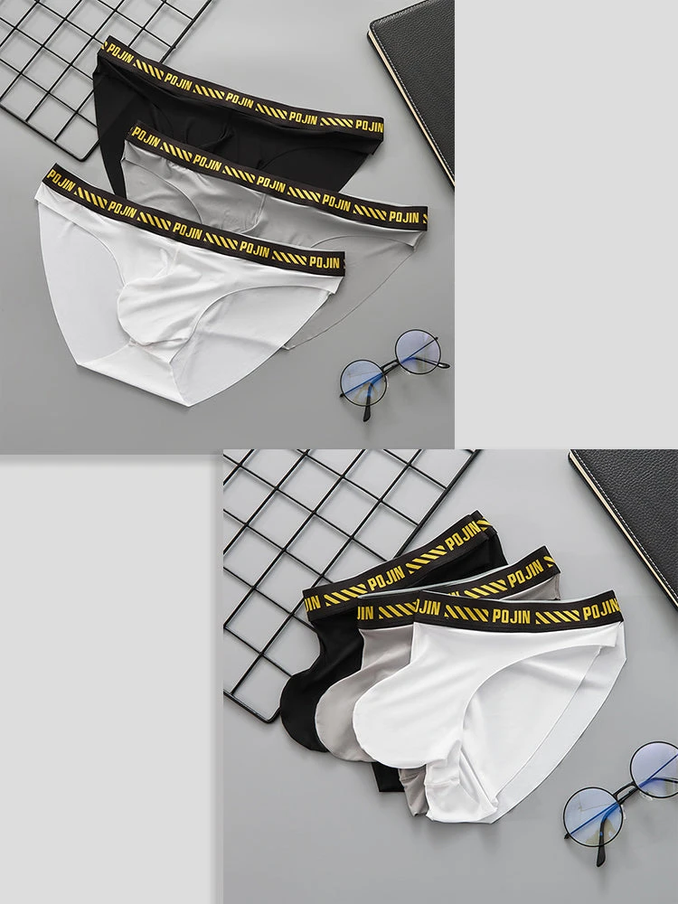 3 Packs Of Men's Breathable Sports Ice Silk Seamless Briefs(3 Packs Of Mens Breathable Sports Ice Silk Seamless Briefs 1) 10 3 Packs Of Men's Breathable Sports Ice Silk Seamless Briefs(3 Packs Of Mens Breathable Sports Ice Silk Seamless Briefs 1) - Image 10