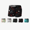 4 Pack Men's Mid-Rise Lightweight Printed Seamless Comfort Trunks(4 Pack Mens Mid Rise Lightweight Printed Seamless Comfort Trunks)