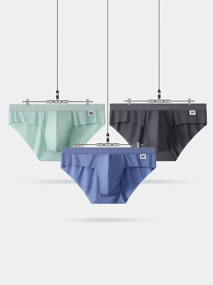 3 Pack Men's Ultra-Thin Breathable Ribbed Ice Silk Briefs(3 Pack Mens Ultra Thin Breathable Ribbed Ice Silk Briefs) 6 3 Pack Men's Ultra-Thin Breathable Ribbed Ice Silk Briefs(3 Pack Mens Ultra Thin Breathable Ribbed Ice Silk Briefs) - Image 6