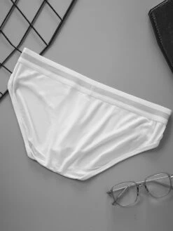 2-Pack Men's Threaded Design Breathable Comfort Low-Rise Thin U-convex Briefs(Mens Threaded Design Breathable Comfort Low Rise Thin U Convex Briefs) -Mr Saker 1 6 edd88fd5 6061 418e 81e7 8f7b375aa348