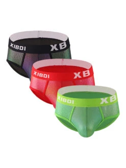 3 Pack Men's Sexy Trendy Comfortable Breathable Briefs(3 Pack Mens Sexy Trendy Comfortable Breathable Briefs)