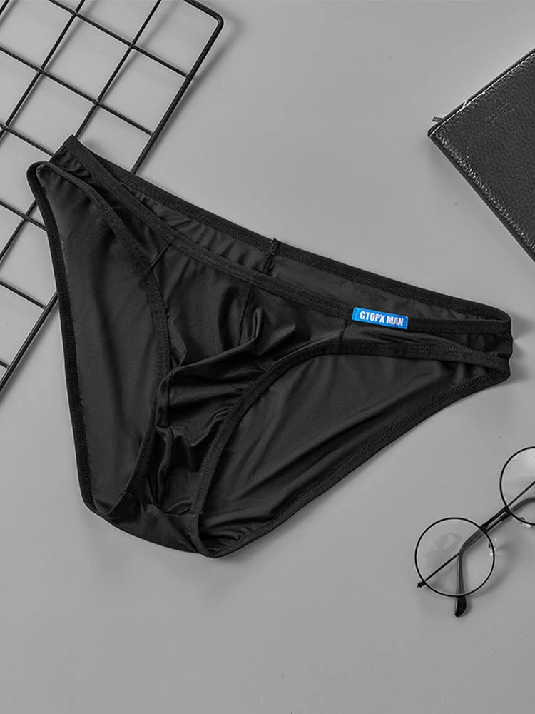 2 Pack Men's Thin Ice Silk Face Mask Fabric U-Convex Sexy Semi-Transparent Bikini(2 Pack Mens Thin Ice Silk Face Mask Fabric U Convex Sexy Semi Transparent Bikini) 13 2 Pack Men's Thin Ice Silk Face Mask Fabric U-Convex Sexy Semi-Transparent Bikini(2 Pack Mens Thin Ice Silk Face Mask Fabric U Convex Sexy Semi Transparent Bikini) - Image 13