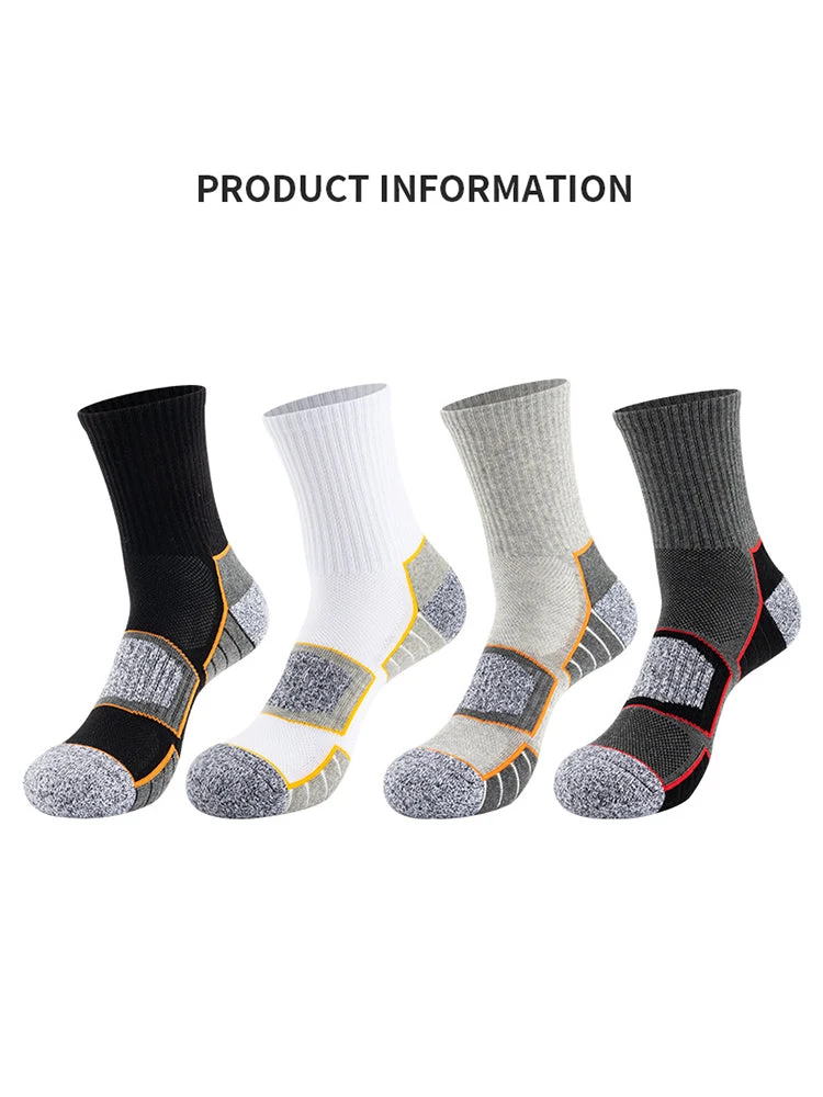 4 Pack Mid-Crew Thick Cushioned Sports Socks(4 Pack Mid Crew Thick Cushioned Sports Socks) 7 4 Pack Mid-Crew Thick Cushioned Sports Socks(4 Pack Mid Crew Thick Cushioned Sports Socks) - Image 7