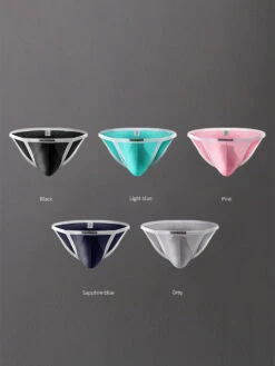 3-pack Men's Low Waist Sexy Narrow Hem Breathable Briefs(3 Pack Mens Low Waist Sexy Narrow Hem Breathable Briefs)