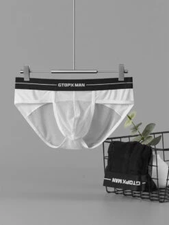 2 Pack Men's Ice Silk Supportive Fit Mesh Briefs(2 Pack Mens Ice Silk Supportive Fit Mesh Briefs)