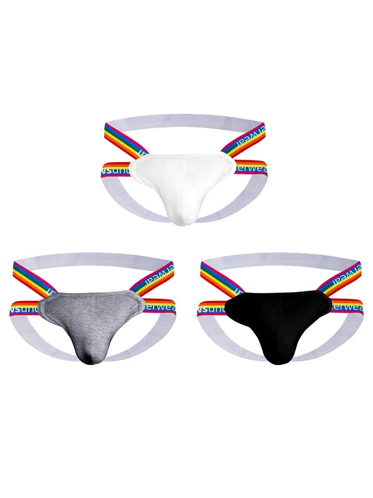 3-pack Men's Rainbow Cotton Thong(3 Pack Mens Rainbow Cotton Thong) 10 3-pack Men's Rainbow Cotton Thong(3 Pack Mens Rainbow Cotton Thong) - Image 10