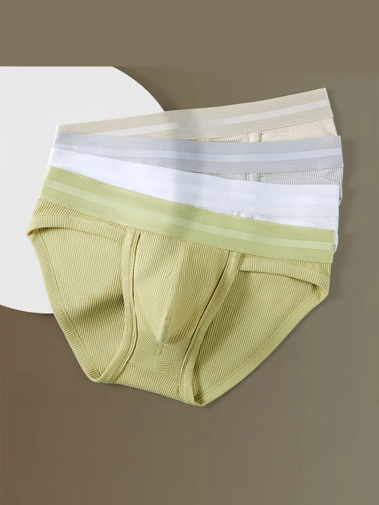 2 Pack Men's Waffle-Knit Cotton Separable Scrotum Support Briefs(2 Pack Mens Waffle Cotton Split Briefs With Independent Inner Pockets) 7 2 Pack Men's Waffle-Knit Cotton Separable Scrotum Support Briefs(2 Pack Mens Waffle Cotton Split Briefs With Independent Inner Pockets) - Image 7