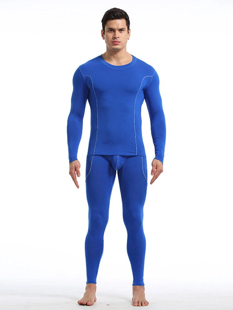 Men's Round Neck Solid Color Bamboo Fiber Thermal Underwear Set(Mens Round Neck Solid Color Bamboo Fiber Thermal Underwear Set) 18 Men's Round Neck Solid Color Bamboo Fiber Thermal Underwear Set(Mens Round Neck Solid Color Bamboo Fiber Thermal Underwear Set) - Image 18