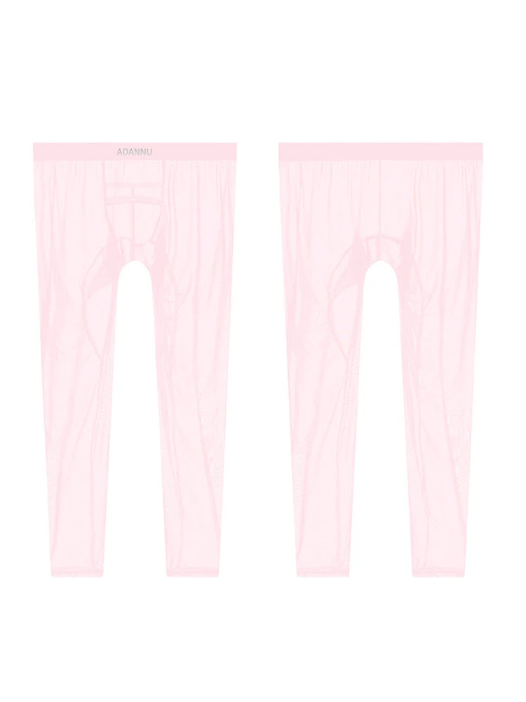 Men's Lightweight Semi-See-Through Sports Pants With Spacious Pouch(Mens Breathable Semi Transparent Sexy Black Silk Large Pouch Leggings) 13 Men's Lightweight Semi-See-Through Sports Pants With Spacious Pouch(Mens Breathable Semi Transparent Sexy Black Silk Large Pouch Leggings) - Image 13