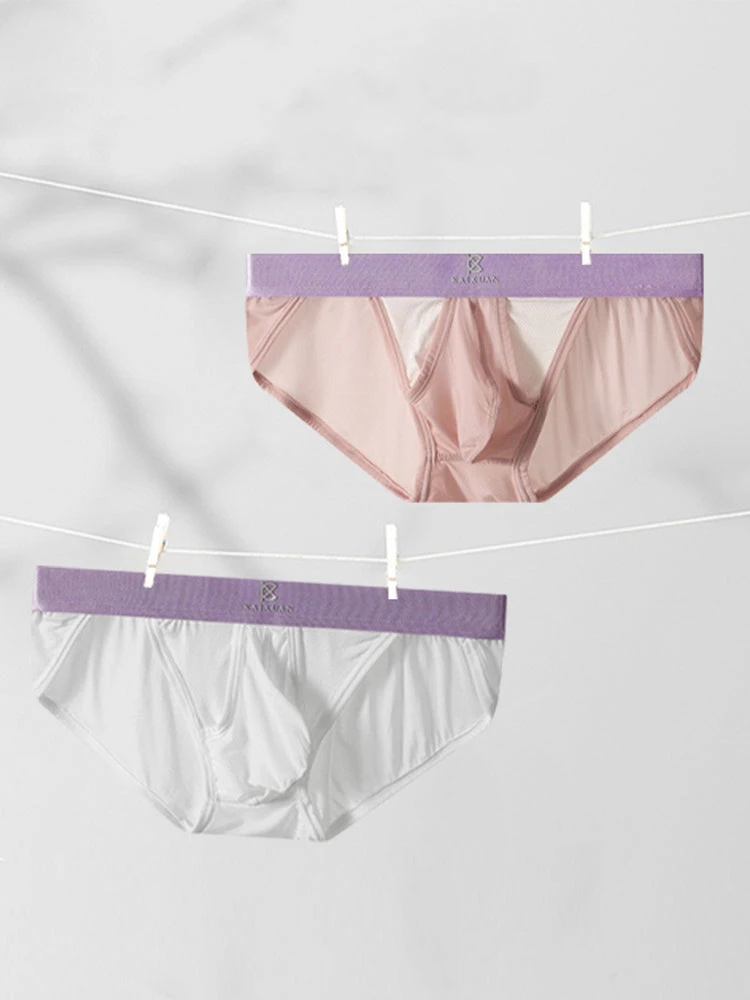 3 Pack Men's Ice Silk Breathable Mesh Low-Rise Classic Briefs(3 Pack Mens Ice Silk Breathable Mesh Low Rise Classic Briefs) 14 3 Pack Men's Ice Silk Breathable Mesh Low-Rise Classic Briefs(3 Pack Mens Ice Silk Breathable Mesh Low Rise Classic Briefs) - Image 14