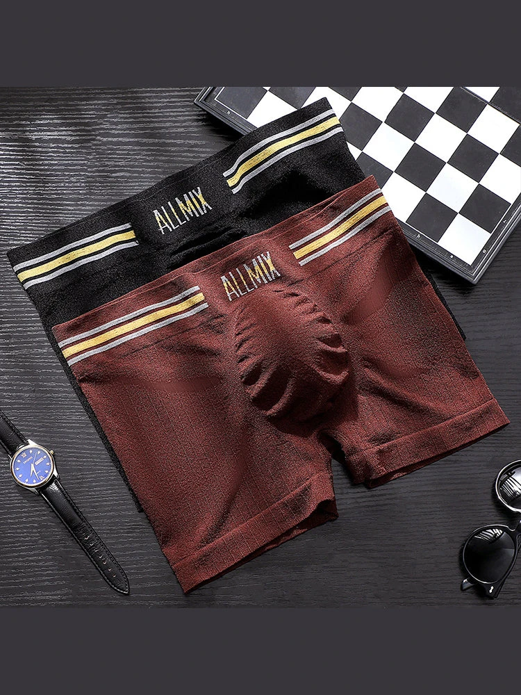 3 Pack ALLMIX Men's Sexy Striped Seamless Low Waist Boxers Briefs(3 Pack Mens Sexy Striped Seamless Low Waist Boxers Briefs) 6 3 Pack ALLMIX Men's Sexy Striped Seamless Low Waist Boxers Briefs(3 Pack Mens Sexy Striped Seamless Low Waist Boxers Briefs) - Image 6