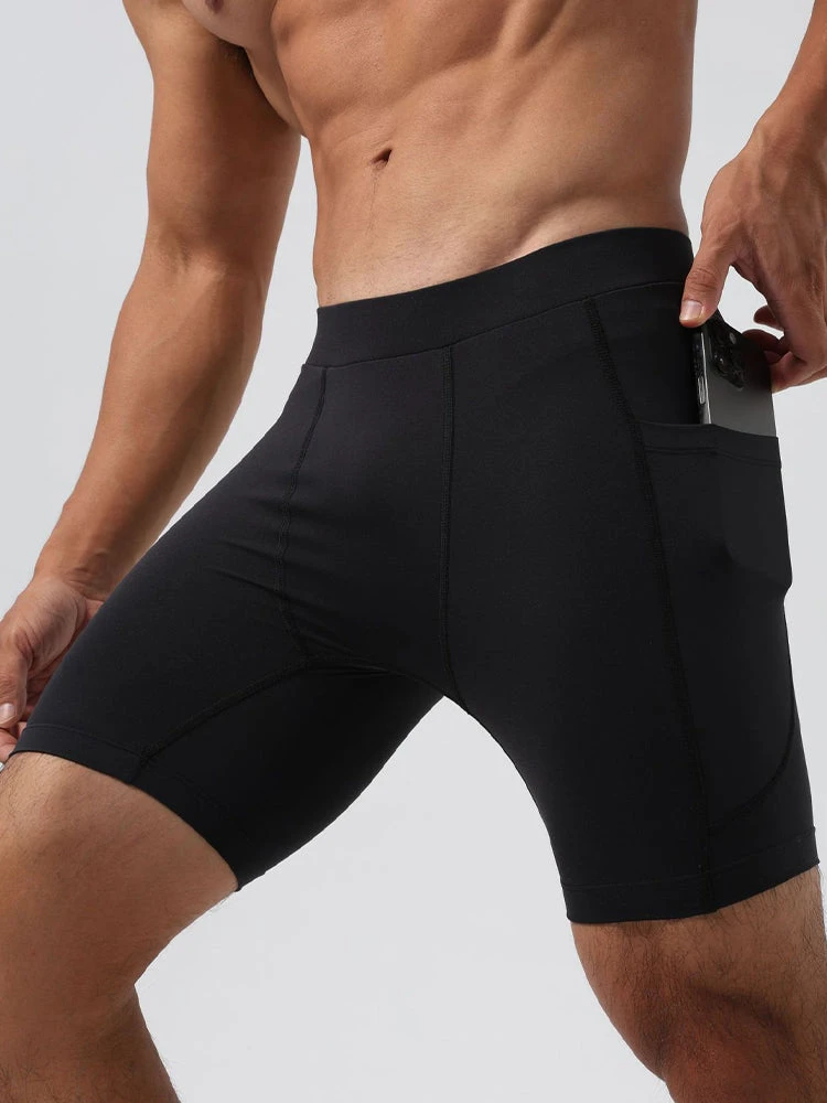 Men's Ultra-Stretch Sharkskin Ice Silk Compression Pants With Pocket(Mens Ultra Stretch Sharkskin Ice Silk Compression Pants With Pocket) 2 Men's Ultra-Stretch Sharkskin Ice Silk Compression Pants With Pocket(Mens Ultra Stretch Sharkskin Ice Silk Compression Pants With Pocket) - Image 2