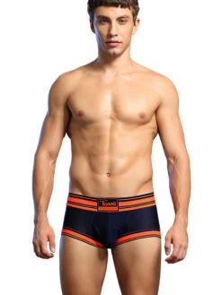 Men's Breathable Mesh Line Trunks With Fly(Mens Breathable Mesh Line Trunks With Fly)