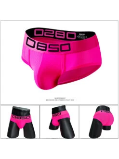 2 Pack Men's Comfortable Breathable Sports Solid Color Briefs(2 Pack Mens Comfortable Breathable Sports Solid Color Briefs)