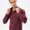 Men's Zip-Up Sports Long Sleeve Shirt(Mens Zip Up Long Sleeve T Shirt)