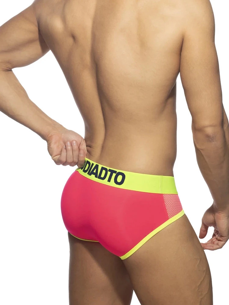 2-pack Men's Neon Mesh High-elastic U-convex Three-dimensional Pouch Sports Briefs(2 Pack Mens Neon Mesh High Elastic U Convex Three Dimensional Pouch Sports Briefs) 8 2-pack Men's Neon Mesh High-elastic U-convex Three-dimensional Pouch Sports Briefs(2 Pack Mens Neon Mesh High Elastic U Convex Three Dimensional Pouch Sports Briefs) - Image 8