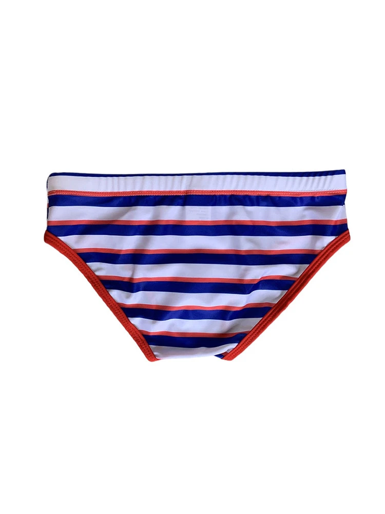 Men's Blue & White Striped Comfy Waistband Swim Briefs(Mens Blue White Striped Anti Wardrobe Malfunction Swim Briefs) 8 Men's Blue & White Striped Comfy Waistband Swim Briefs(Mens Blue White Striped Anti Wardrobe Malfunction Swim Briefs) - Image 8