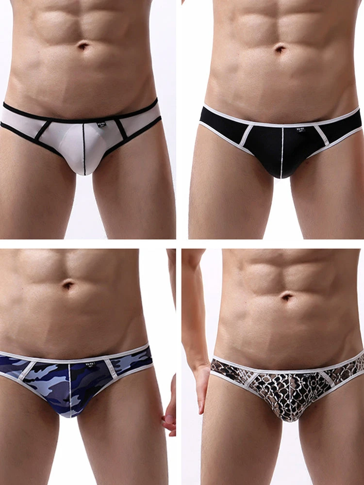 3-pack Men's Nylon Low-rise U-shaped Briefs(3 Pack Mens Nylon Low Rise U Shaped Briefs) 15 3-pack Men's Nylon Low-rise U-shaped Briefs(3 Pack Mens Nylon Low Rise U Shaped Briefs) - Image 15