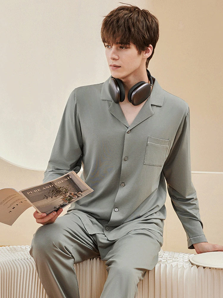 Modal Cotton Comfortable Couple Pajamas Set(Modal Cotton Comfortable Couple Pajamas Set) 10 Modal Cotton Comfortable Couple Pajamas Set(Modal Cotton Comfortable Couple Pajamas Set) - Image 10