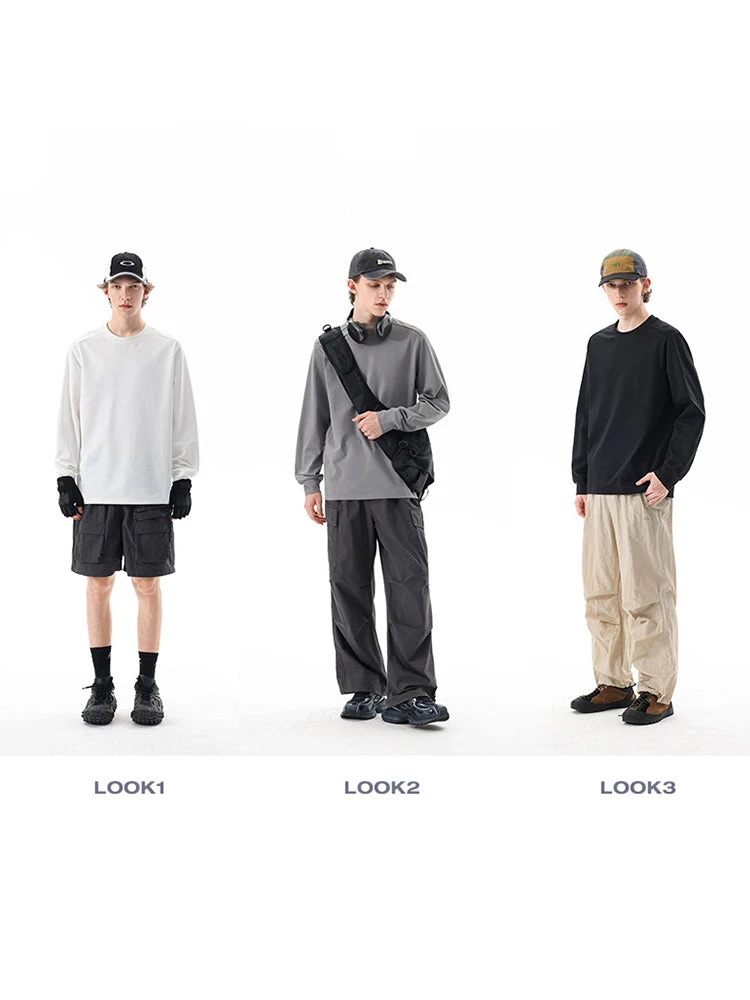 Outdoor Long-Sleeve Sweat-Wicking Quick-Dry Simple Loose Unisex Sports Top(Outdoor Long Sleeve Sweat Wicking Quick Dry Simple Loose Unisex Sports Top) 15 Outdoor Long-Sleeve Sweat-Wicking Quick-Dry Simple Loose Unisex Sports Top(Outdoor Long Sleeve Sweat Wicking Quick Dry Simple Loose Unisex Sports Top) - Image 15