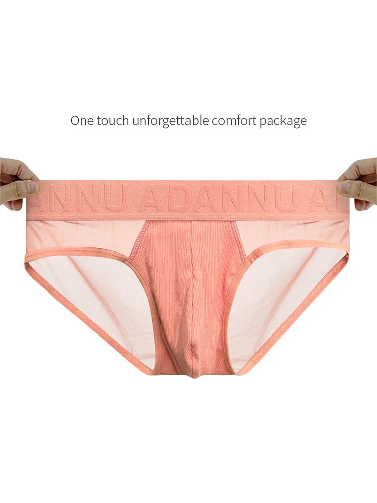 2-pack Men's Sexy Semi-transparent Ribbed Briefs(2 Pack Mens Sexy Semi Transparent Ribbed Briefs) 5 2-pack Men's Sexy Semi-transparent Ribbed Briefs(2 Pack Mens Sexy Semi Transparent Ribbed Briefs) - Image 5