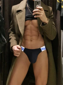 2-pack Men's High-cut Cotton Navy Striped Stretch Briefs(2 Pack Mens High Cut Cotton Navy Striped Stretch Briefs) 29 2-pack Men's High-cut Cotton Navy Striped Stretch Briefs(2 Pack Mens High Cut Cotton Navy Striped Stretch Briefs) -Mr Saker 1 8 e93b5974 d77e 494c b34e c294de550bef