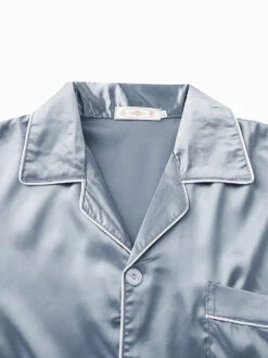 Men's Button Down Satin Pajama Set(Mens Button Down Satin Pajama Set) -Mr Saker 1 9 1900bdc0 4909 4785 90aa fccadf8fd267
