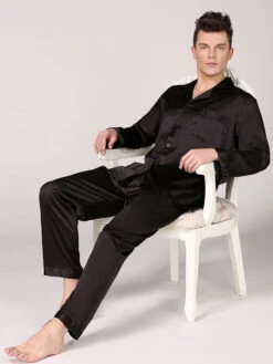 Men's Classic Satin Pajama Set Sleepwear(Mens Classic Satin Pajama Set Sleepwear) 24 Men's Classic Satin Pajama Set Sleepwear(Mens Classic Satin Pajama Set Sleepwear) -Mr Saker 1 9 2e1add54 3234 4e94 9d71 03f475a1baf0