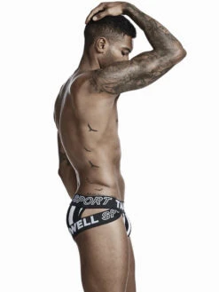 Low-rise Letter Men's Pouch Briefs(Low Waisted Letter Mens Pouch Briefs) -Mr Saker 1 9 470e0231 62fc 479d a237 ddc624fa3b40