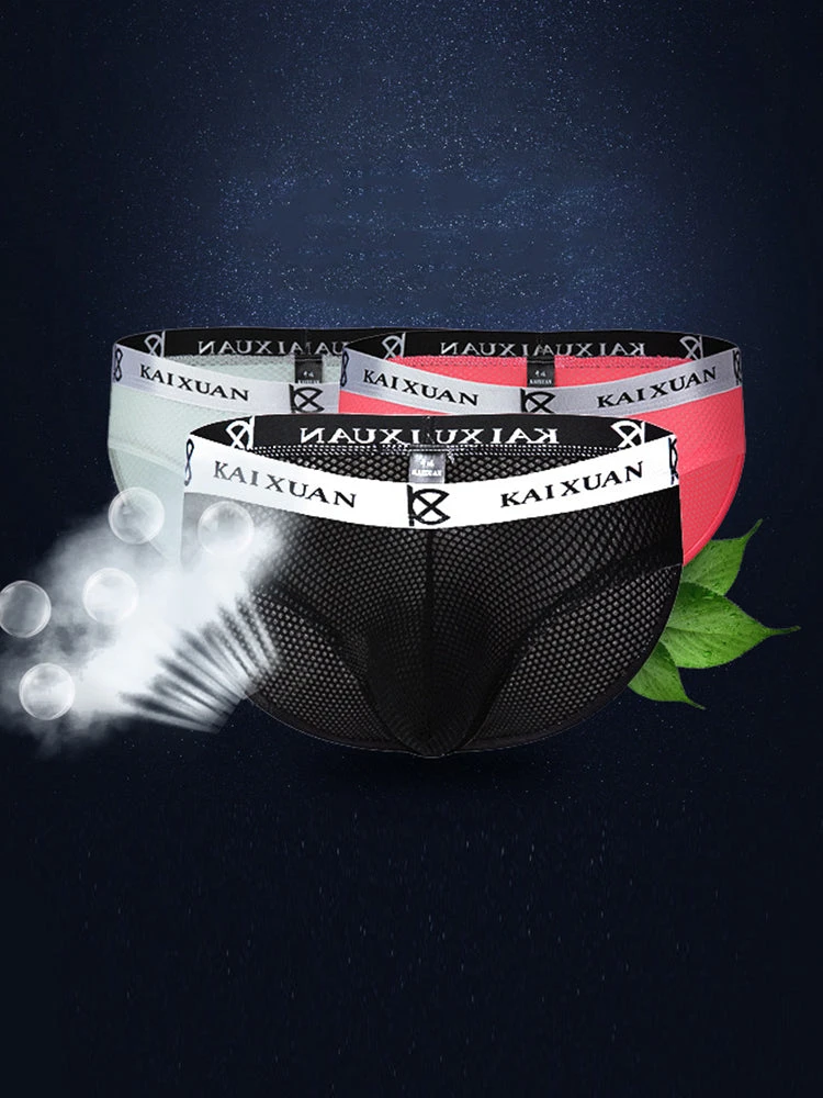 3 Pack Men's Soft Skin-Friendly Ice Silk Thin Low-Rise Briefs(3 Pack Mens Soft Skin Friendly Ice Silk Thin Low Rise Briefs) 8 3 Pack Men's Soft Skin-Friendly Ice Silk Thin Low-Rise Briefs(3 Pack Mens Soft Skin Friendly Ice Silk Thin Low Rise Briefs) - Image 8