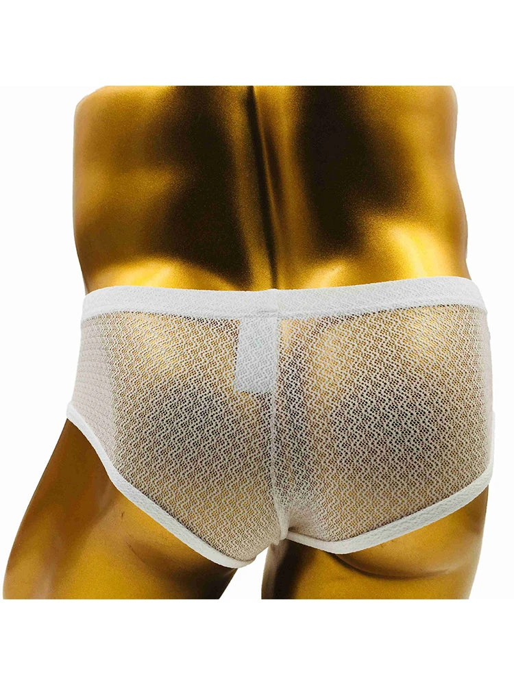 2 Pack Men's Low-Rise Lace Semi-Transparent Trunks(2 Pack Mens Low Rise Lace Semi Transparent Trunks) 5 2 Pack Men's Low-Rise Lace Semi-Transparent Trunks(2 Pack Mens Low Rise Lace Semi Transparent Trunks) - Image 5