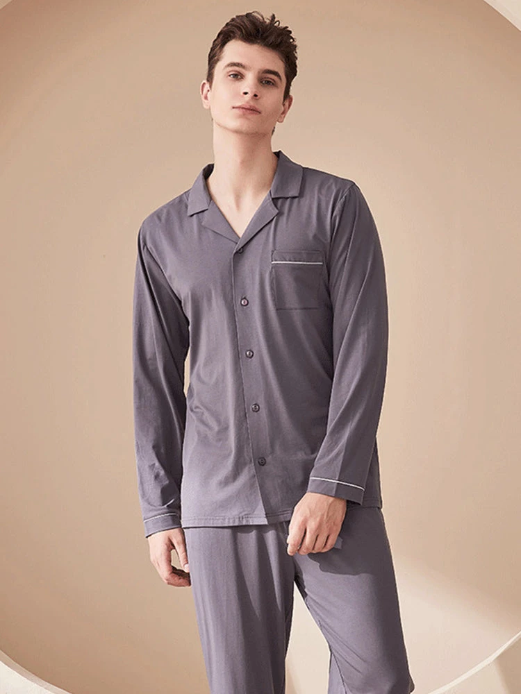 Modal Cotton Comfortable Couple Pajamas Set(Modal Cotton Comfortable Couple Pajamas Set) 9 Modal Cotton Comfortable Couple Pajamas Set(Modal Cotton Comfortable Couple Pajamas Set) - Image 9