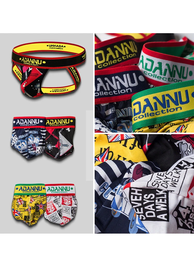 3-pack Men's Low-rise Wide-hem Elastic Printed Hip-baring Thongs(3 Pack Mens Low Rise Wide Hem Elastic Printed Hip Baring Thongs) 3 3-pack Men's Low-rise Wide-hem Elastic Printed Hip-baring Thongs(3 Pack Mens Low Rise Wide Hem Elastic Printed Hip Baring Thongs) - Image 3