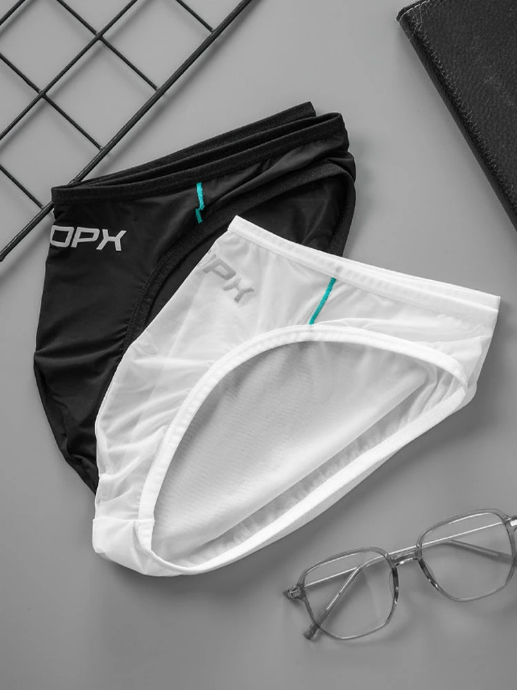 2 Pack Men's Sexy Stretch Sheer Sport Bikini – Lightweight & Breathable(2 Pack Mens Ice Silk Single Layer U Convex Low Rise Sexy Semi Transparent Bikini) 14 2 Pack Men's Sexy Stretch Sheer Sport Bikini – Lightweight & Breathable(2 Pack Mens Ice Silk Single Layer U Convex Low Rise Sexy Semi Transparent Bikini) - Image 14