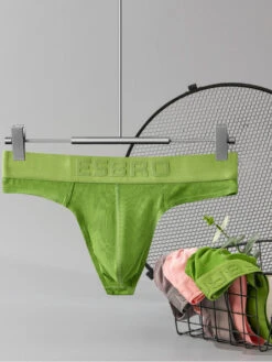 2 Pack Men's Ribbed Butt-Lifting U-Pouch Sexy Thong(2 Pack Mens Ribbed Butt Lifting U Pouch Sexy Thong)