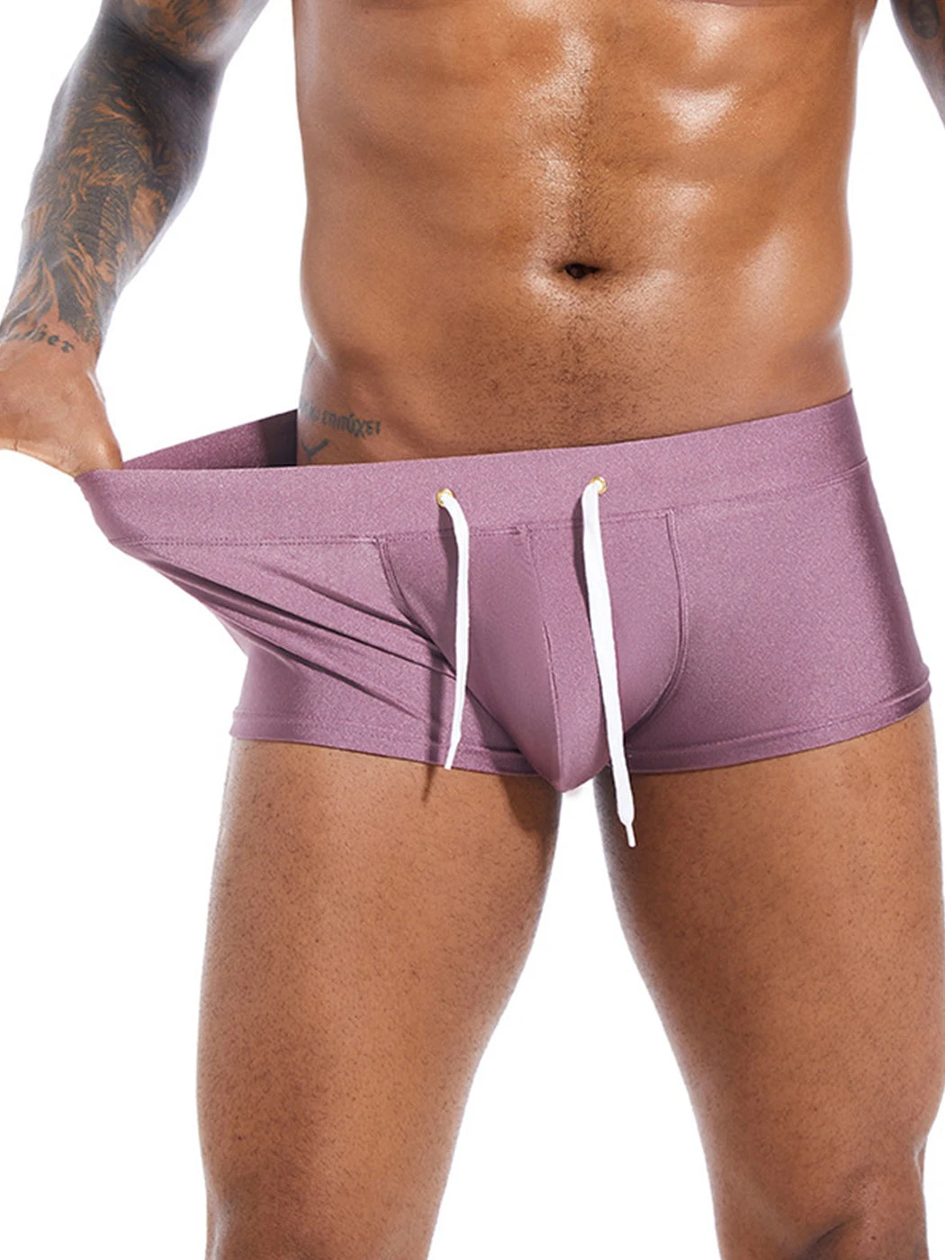 Men’s U Convex Pouch Swim Trunks With Drawstring(Men S U Convex Pouch Swim Trunks With Drawstring) 4 Men’s U Convex Pouch Swim Trunks With Drawstring(Men S U Convex Pouch Swim Trunks With Drawstring) - Image 4