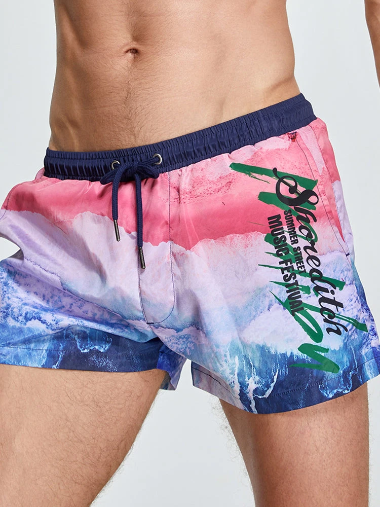 Men's Printed Athletic Cut Quick-Dry Comfy Waistband Board Shorts(Mens Printed Athletic Cut Quick Dry Comfy Waistband Board Shorts) 3 Men's Printed Athletic Cut Quick-Dry Comfy Waistband Board Shorts(Mens Printed Athletic Cut Quick Dry Comfy Waistband Board Shorts) - Image 3