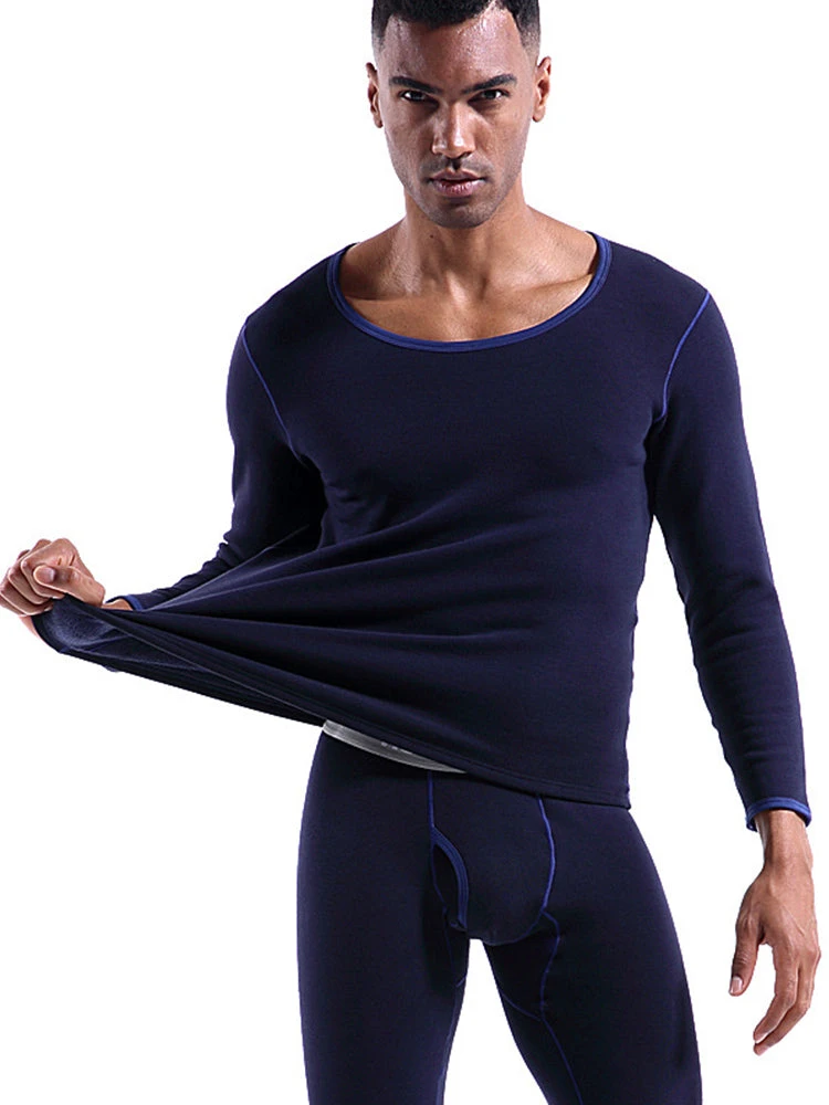 Fleece Lined Men's Thermal Underwear With Support Pouch(Fleece Lined Mens Thermal Underwear With Support Pouch) 7 Fleece Lined Men's Thermal Underwear With Support Pouch(Fleece Lined Mens Thermal Underwear With Support Pouch) - Image 7