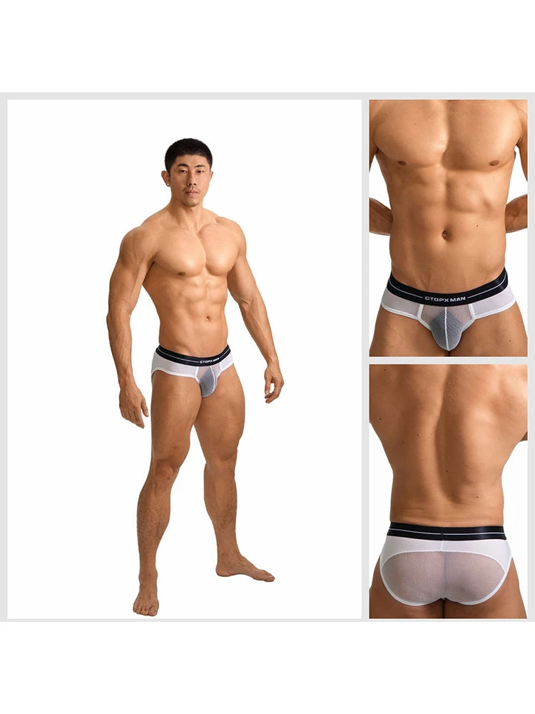 2 Pack Men's Ice Silk Supportive Fit Mesh Briefs(2 Pack Mens Ice Silk Supportive Fit Mesh Briefs) 3 2 Pack Men's Ice Silk Supportive Fit Mesh Briefs(2 Pack Mens Ice Silk Supportive Fit Mesh Briefs) - Image 3